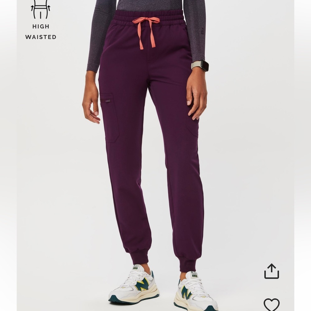 FIGS Women’s High Waisted Uman Deep Purple XSP